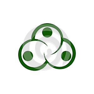 Human Group green  Modern logo design