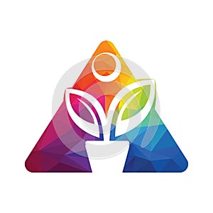 Human Growth Vector Logo.