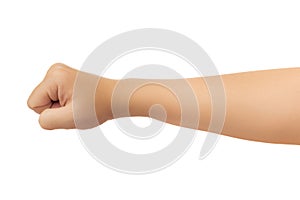 Human hand isolate on white background