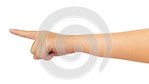 Human hand isolate on white background