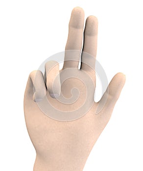 Human hand - swear symbol