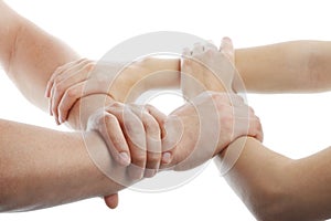 Human Hands Showing Unity