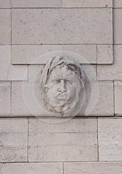 Human Head Sculture in Sacre Coeur