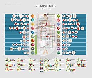 Hombre a minerales. influencia de sobre el hombre a individualmente autoridades 