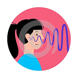 Human hearing icon