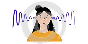 Human hearing icon photo