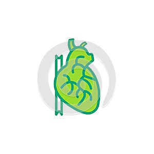 human heart icon vector design