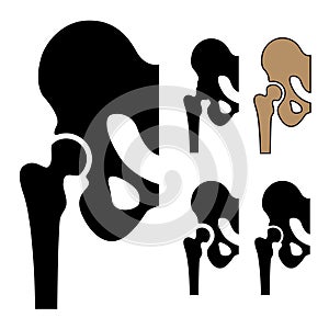 Human hip joint symbols