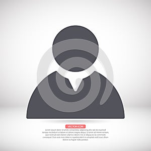 Human icon , lorem ipsum Flat design