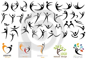 Human Logo Shape Collection
