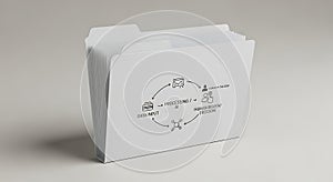 Human-in-the-Loop AI Workflow Diagram on File Folder