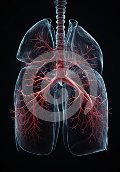human lungs, hyper realistic