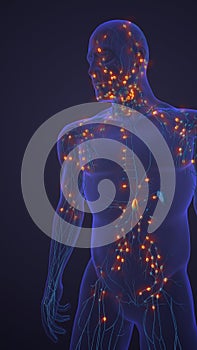 Human Lymphatic Vessel Pathway and Immune Support System