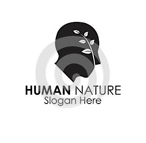 Human nature logo design concept