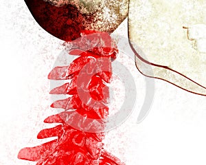 Human neck pain
