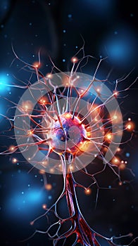 human neurons. brain activity.