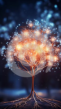 human neurons. brain activity