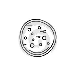 Human organ basophil outline icon. Signs and symbols can be used for web, logo, mobile app, UI, UX