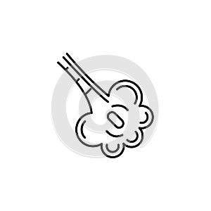 Human organ bronchioles outline icon. Signs and symbols can be used for web, logo, mobile app, UI, UX photo