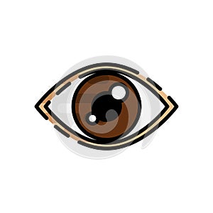 Human organ flat icon