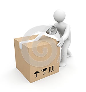 Human packing box