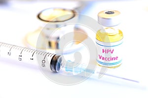 Human Papillomavirus vaccine or HPV vaccine for injection photo
