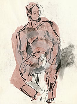 Human pose, drawing 3