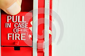 Human pull in case of fire.