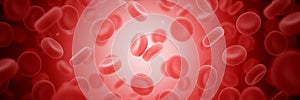 Human red blood cells. Erythrocytes. Circulatory system. Macro.