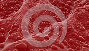 Human red blood cells, erythrocytes illustration, Embryonic stem cell microscope background