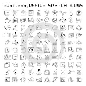 Human resource and business icons