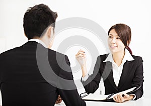 Human resource concept and Job interview