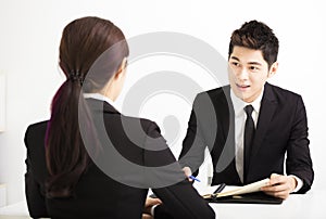 Human resource concept and Job interview