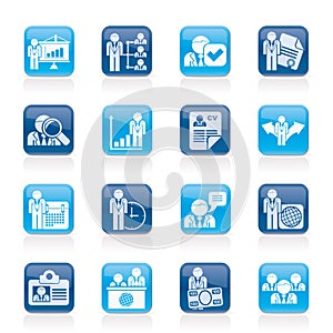 Human resource and employment icons photo
