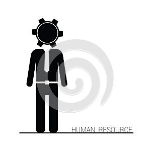 Human resource icon vector