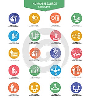 Human resource icons,Business concept