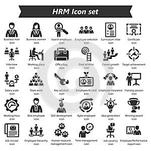 Human Resource Management Icon Set