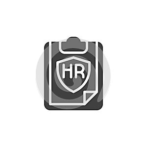 Human resource policy vector icon