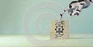 Human resource technology concept. Using software, digital platforms, tools, and cloud-