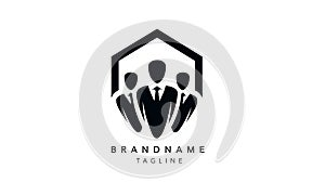 Human resource vector concept logo