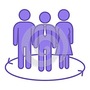 Human Resources Colored Icon.