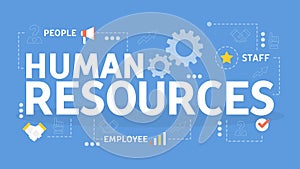 Human resources concept. Idea of recruitment and job