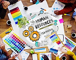 Human Resources Employment Design Team Concept
