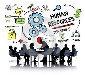 Human Resources Employment Job Teamwork Business Meeting Concept