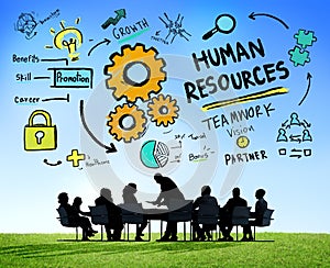 Human Resources Employment Job Teamwork Business Meeting Concept