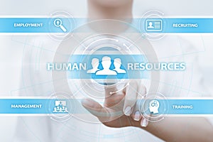 Human Resources HR management Recruitment Employment Headhunting Concept