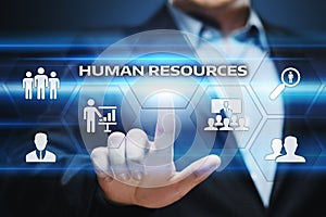 Human Resources HR management Recruitment Employment Headhunting Concept