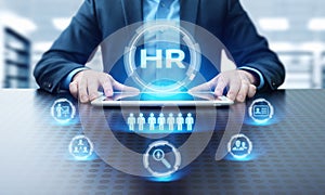 Human Resources HR management Recruitment Employment Headhunting Concept