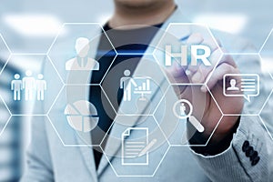 Human Resources HR management Recruitment Employment Headhunting Concept