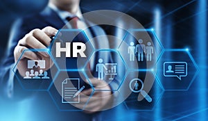 Human Resources HR management Recruitment Employment Headhunting Concept